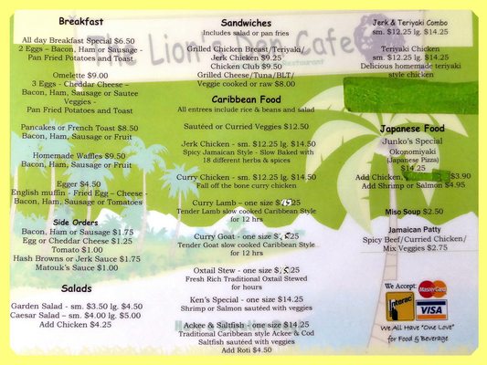 Menu photo 1 The Lion's Den Cafe Vancouver, BC
