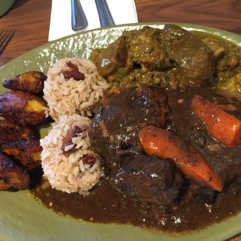 Back A Yard - Jerk oxtail and goat. Goat has too many small bones to deal with. Oxtail was delicious. Rice and beans are good too. - Caribbean Near Me - San Jose, California Back A Yard - Jerk oxtail and goat. Goat has too many small bones to deal with. Oxtail was delicious. Rice and beans are good too. - Caribbean Near Me - San Jose, California