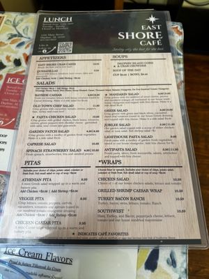 Menu photo 2 East Shore Cafe Daphne, AL Menu photo 2 East Shore Cafe Daphne, AL