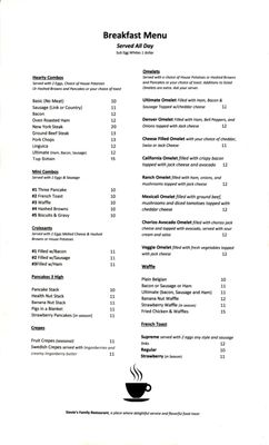 Menu photo 4 Stevies Family Restaurant Prunedale, CA Menu photo 4 Stevies Family Restaurant Prunedale, CA