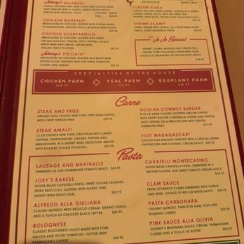 Johnny's - September 2025 menu - Italian Near Me - Schenectady, New York