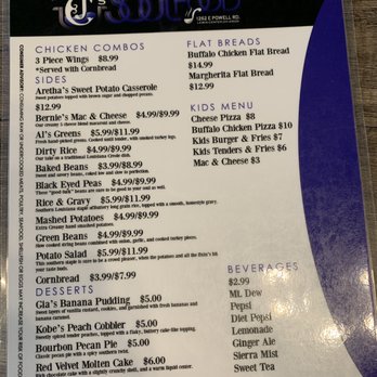 CJ's Soul Food - Menu Feb 2023 - Soul Food Near Me - Lewis Center, Ohio