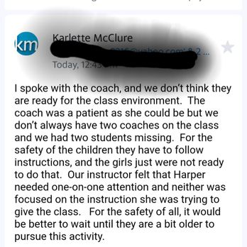 Indiana Elite - First email 3 days later after I emailed them asking how to enroll - Cheerleading Near Me - Noblesville, Indiana Indiana Elite - First email 3 days later after I emailed them asking how to enroll - Cheerleading Near Me - Noblesville, Indiana