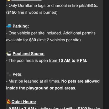 Saddle Mountain  - Check-in instruction - Campgrounds Near Me - Carmel, California
