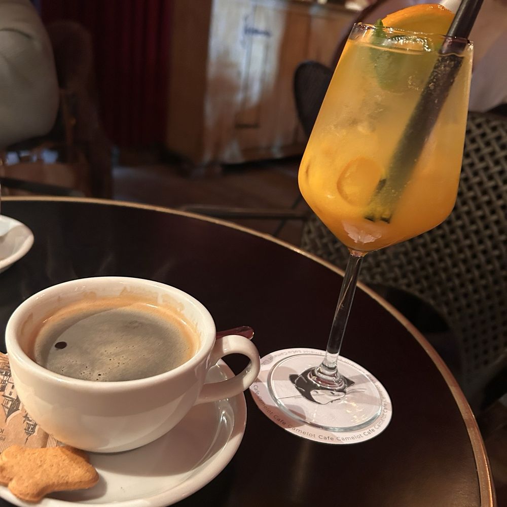 Camelot Cafe - Americano and Bellini- perfect combo. - Cafes Near Me - Kraków, Massachusetts