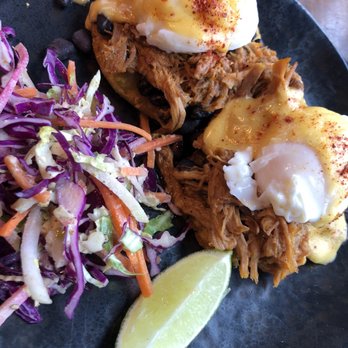 Linger - Adobo Pork Benedict - Asian Fusion Near Me - Denver, Colorado