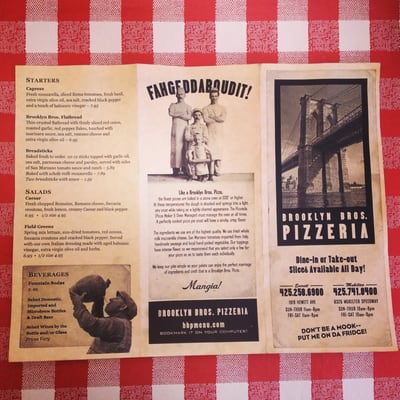 Menu photo 7 Brooklyn Bros. Pizzeria Everett, WA Menu photo 7 Brooklyn Bros. Pizzeria Everett, WA