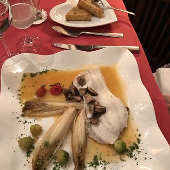 Gaststätte Graacher Tor - Turbot with endive and olive polenta - German Near Me - Bernkastel-Kues, RP