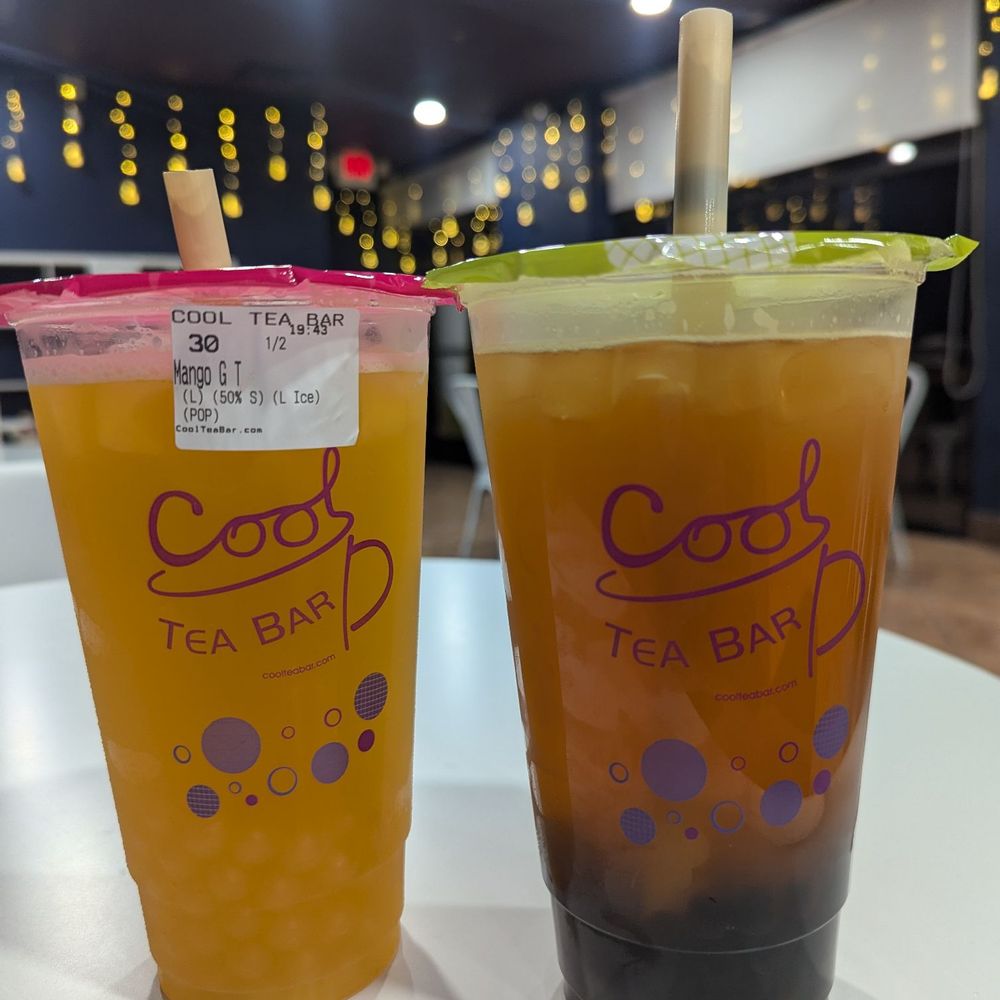 Cool Tea Bar - Mango green tea and grapefruit green tea - Bubble Tea Near Me - Roseville, California