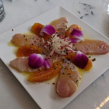 Pinsa Rossa - hamachi crudo - Italian Near Me - San Francisco, California