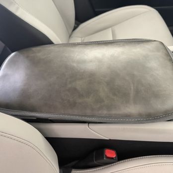 Peacock Upholstery Design - Car console pad - Furniture Reupholstery Near Me - Yalaha, Florida Peacock Upholstery Design - Car console pad - Furniture Reupholstery Near Me - Yalaha, Florida