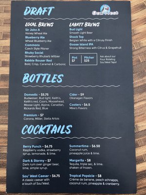 Menu photo 4 Sou'West Kensington, PE