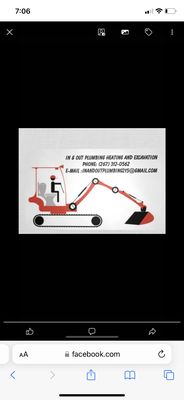 In & Out Plumbing Heating and Excavation Logo