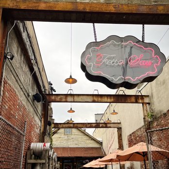 Fette Sau - an alleyway with tables and umbrellas - Barbeque Near Me - Philadelphia, Pennsylvania Fette Sau - an alleyway with tables and umbrellas - Barbeque Near Me - Philadelphia, Pennsylvania