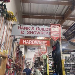 Hank's Hardware & Lumber - One row leading to the builders show room.