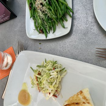 Cafe Lurcat - Sea bass and a side of green beans - both very flavorful, although $13 is a bit much for a side of green beans - New American Near Me - Minneapolis, Minnesota