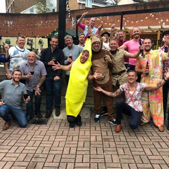 Epic Moments - Did someone say Bananaman!  Hire a dwarf to escort you on your stag party - Adult Entertainment Near Me