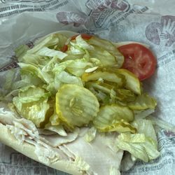 "I ate some of the pickles before this shot" Turkey Provolone