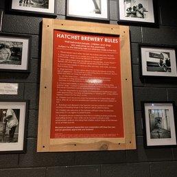 Rules posted in front