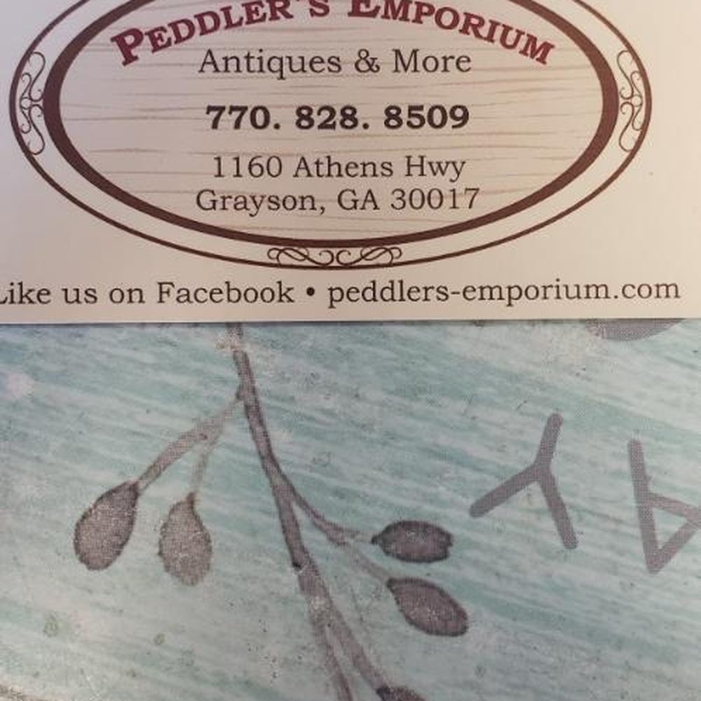 peddlers emporium - The business card - Antiques Near Me - Grayson, Georgia peddlers emporium - The business card - Antiques Near Me - Grayson, Georgia