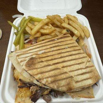 Donerka Shawarma & Cafe - a sandwich and french fries in a styrofoam container - Fast Food Near Me - Mount Prospect, Illinois Donerka Shawarma & Cafe - a sandwich and french fries in a styrofoam container - Fast Food Near Me - Mount Prospect, Illinois