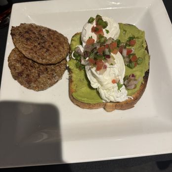 Midtown Cafe - Avocado Toast with Chicken Sausage - Breakfast & Brunch Near Me - Nashville, Tennessee