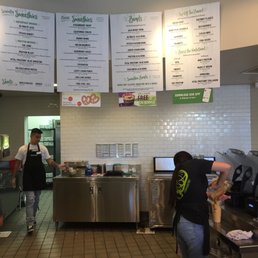 The crew at work making juices at juice it up