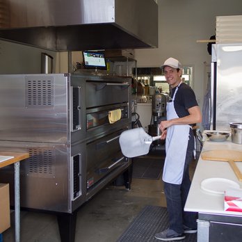Pie Life Pizza - Joseph working the oven. - Pizza Near Me - Pasadena, California