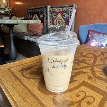 The Coffee Tale - Iced vanilla latte - Coffee & Tea Near Me - Huntington Beach, California The Coffee Tale - Iced vanilla latte - Coffee & Tea Near Me - Huntington Beach, California