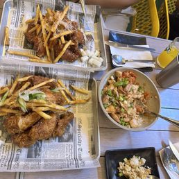 Sweet & Spicy Fried Chicken Soy Chili Garlic Fried Chicken BBQ Chicken Bowl