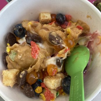 Menchies - my mess of a yogurt bowl , YUM - Ice Cream & Frozen Yogurt Near Me - Miami, Florida Menchies - my mess of a yogurt bowl , YUM - Ice Cream & Frozen Yogurt Near Me - Miami, Florida