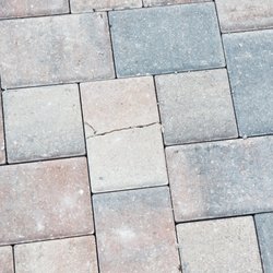 Chris Lietz Landscaping - Here is a crack paver that we had to point out because they installed it and overlooked that is was this way.
