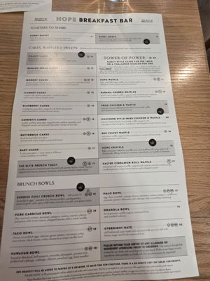 Menu photo 2 Hope Breakfast Bar - Blaine Blaine, MN Menu photo 2 Hope Breakfast Bar - Blaine Blaine, MN