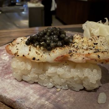 Maki Kosaka - Ebi with caviar - Japanese Near Me - New York, New York Maki Kosaka - Ebi with caviar - Japanese Near Me - New York, New York