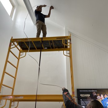 Mr.Dayz Electric - Slanted ceiling canned lighting install - Electricians Near Me Mr.Dayz Electric - Slanted ceiling canned lighting install - Electricians Near Me