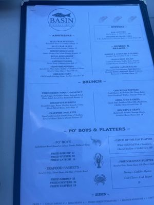 Menu photo 7 Basin Seafood & Spirits New Orleans, LA Menu photo 7 Basin Seafood & Spirits New Orleans, LA