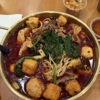 Mala Town - Set with Sichuan Style Soup Base 川式冒菜汤底套餐 - Ramen Near Me - Milpitas, California