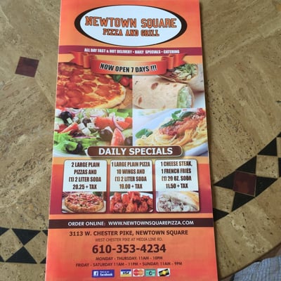 Menu photo 5 Newtown Square Pizza and Grill Newtown Square, PA