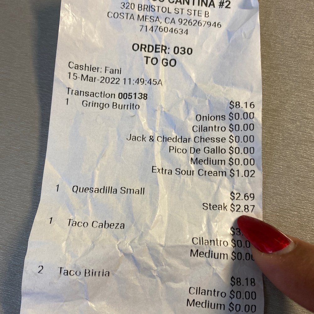 Los Primos Cantina - I got charge for the meat but my quesadilla didn't even have any meat in it. - Mexican Near Me - Costa Mesa, California Los Primos Cantina - I got charge for the meat but my quesadilla didn't even have any meat in it. - Mexican Near Me - Costa Mesa, California