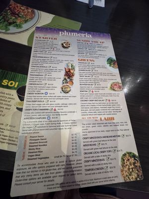 Menu photo 7 Plumeria San Diego, CA