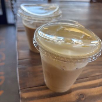 Bodhi Leaf Coffee Traders - Cold brew and a gingerbread latte with cheese foam - Coffee & Tea Near Me - Santa Clarita, California