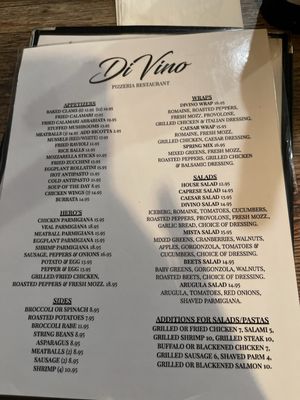 Menu photo 1 Divino Pizzeria Restaurant Howard Beach, NY