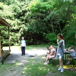 Bear Run Campground - Outside polar cabin 2014
