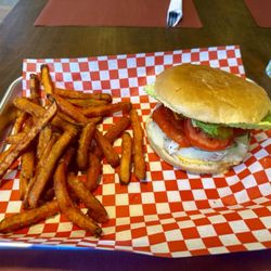 Burger BLVD - Peruvian Burger with Sweet Potato Fries