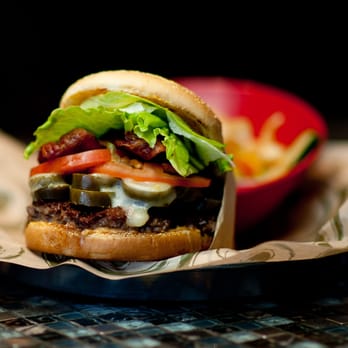 Hops n Drops - a hamburger with lettuce, tomato, and cheese - New American Near Me - Richland, Washington Hops n Drops - a hamburger with lettuce, tomato, and cheese - New American Near Me - Richland, Washington