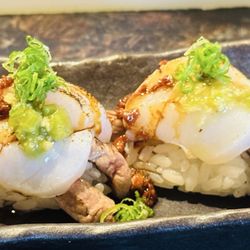 Sakura Sushi & Sake Bar - Wagyu and scallop