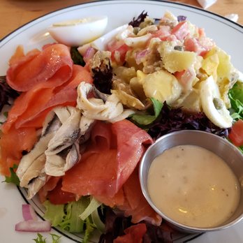 Frenchies Cafe - Salad Atlantique late lunch yum! - French Near Me - Key West, Florida