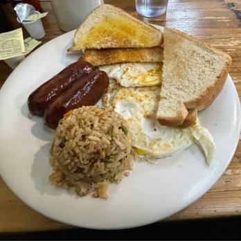 Sunrise Breakfast Shoppe - Filipino Breakfast LONGSILOG: short for LONGanisa (sweet pork sausage), SInangag (fried rice), ItLOG (fried eggs) - Breakfast & Brunch Near Me - Chesapeake, Virginia Sunrise Breakfast Shoppe - Filipino Breakfast LONGSILOG: short for LONGanisa (sweet pork sausage), SInangag (fried rice), ItLOG (fried eggs) - Breakfast & Brunch Near Me - Chesapeake, Virginia