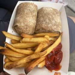 Wraps on Wheels - Hawaiian BBQ wrap with fries - $15!