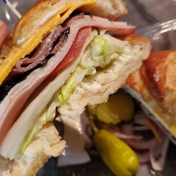 Lee's Sandwiches - Nice.  And notice the pickle, pepper, onion on the side along with a mustard packet. - Sandwiches Near Me - Chandler, Arizona